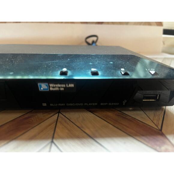 Sony BDP-S1100 Blu-ray Disc Player (2013 Model) Black TESTED WORKS No Remote - Picture 6 of 8